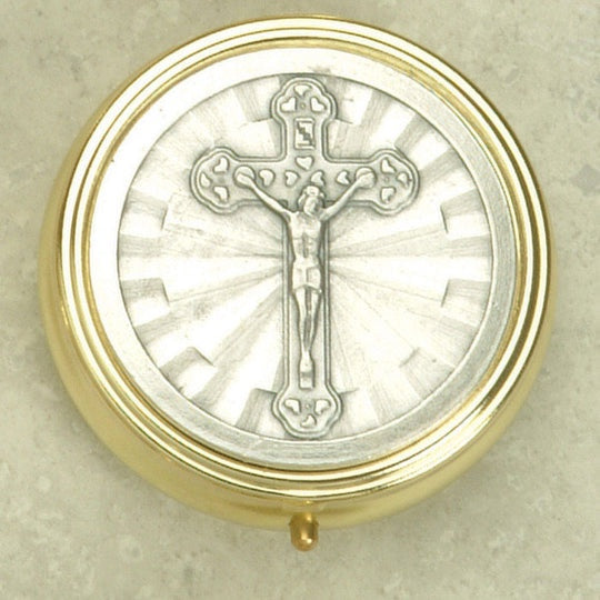 Crucifix Pyx - 2 Tone