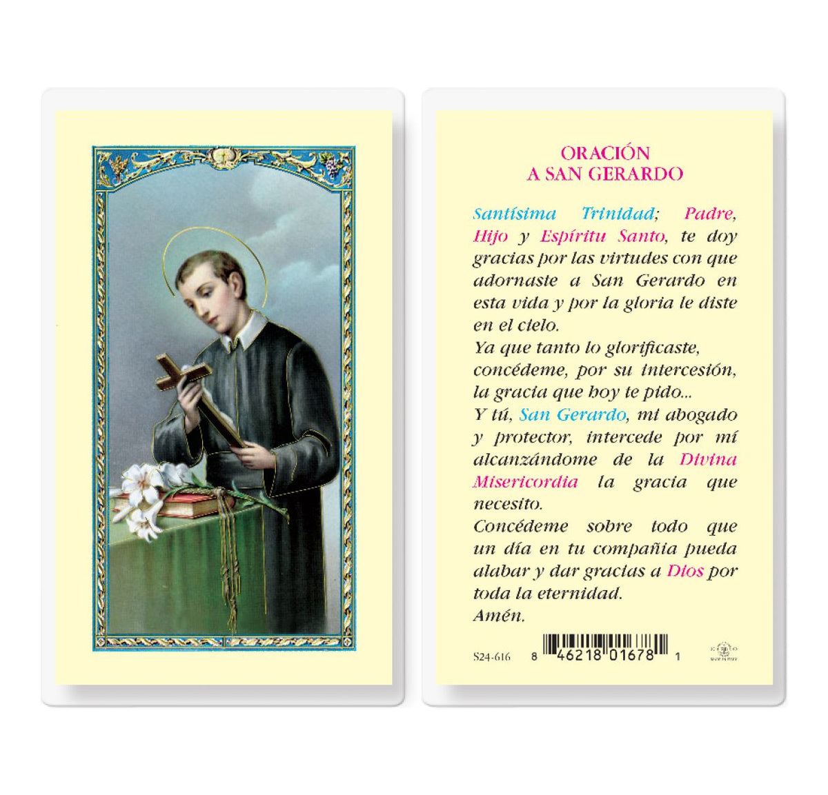 San Gerardo Majella Holy Card