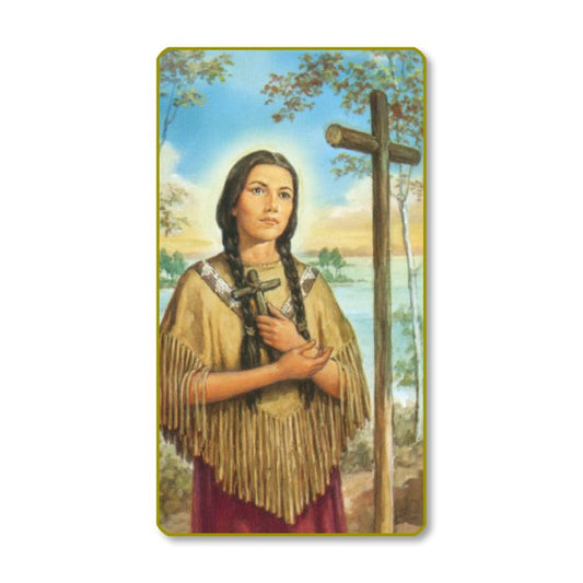 St. Katerina Tekakwitha Holy Card