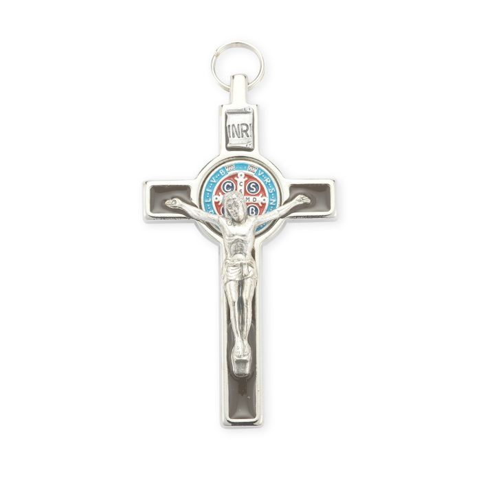 Saint Benedict Crucifix with Brown Epoxy - 3"