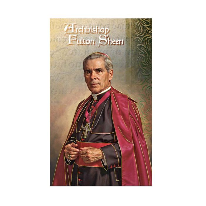 Blessed Archbishop Fulton J. Sheen Prayer Folder and Biography