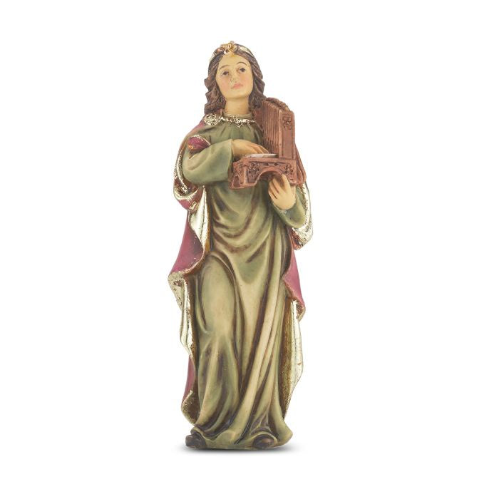 St. Cecilia - 4" Statue with Holy Card