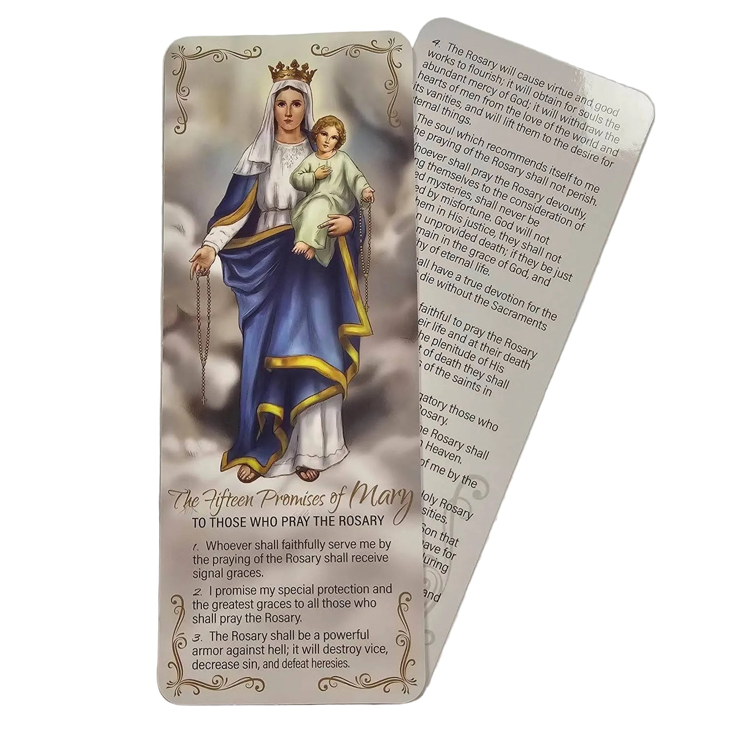 The Fifteen Promises of Mary: To Those Who Pray the Rosary - Bookmark