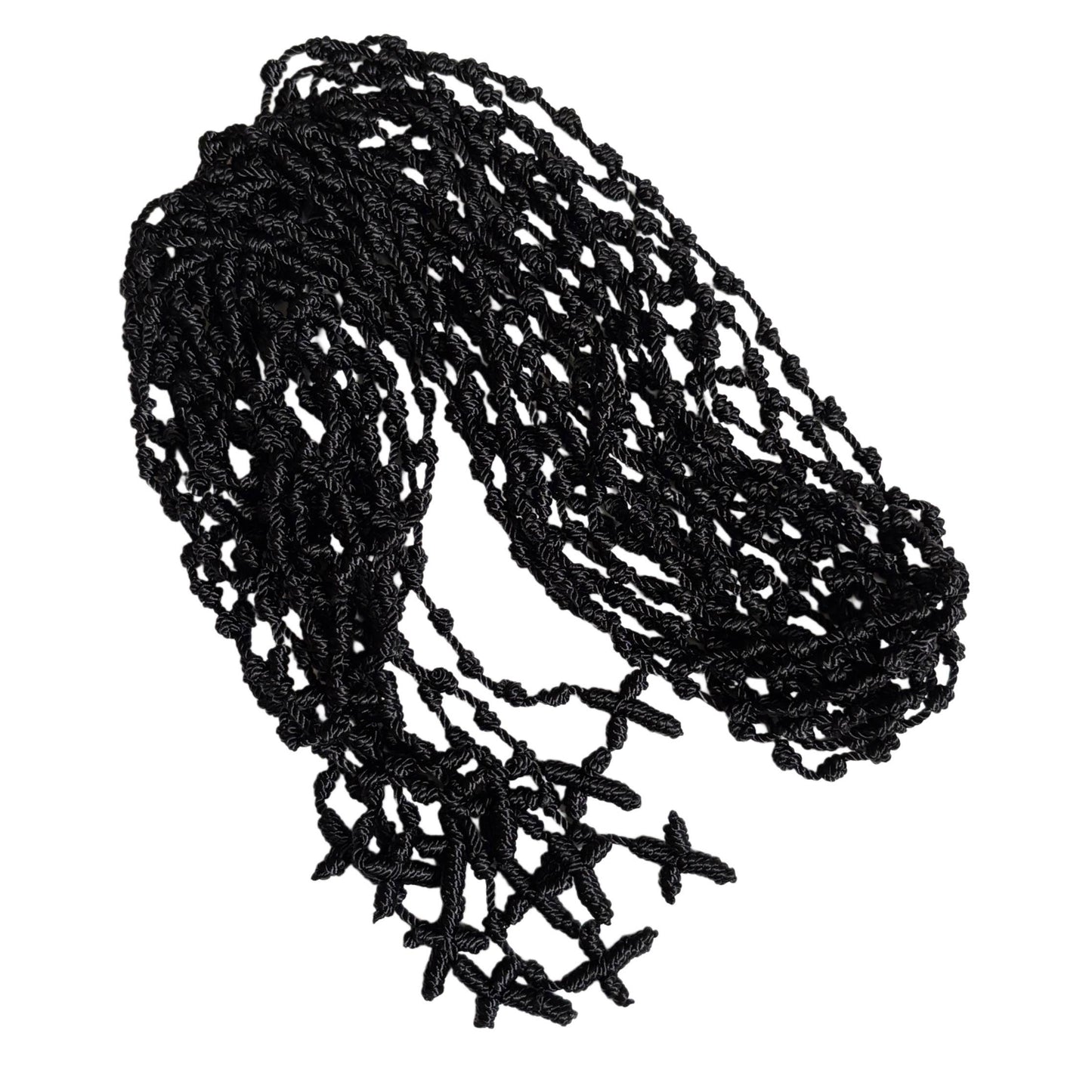 Black Rope Rosary