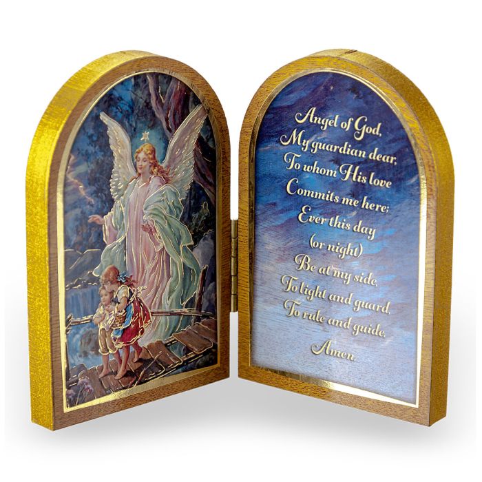 Guardian Angel Plaque with Prayer