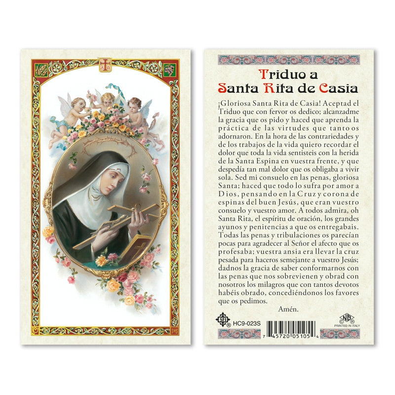 Santa Rita de Casia Holy Card