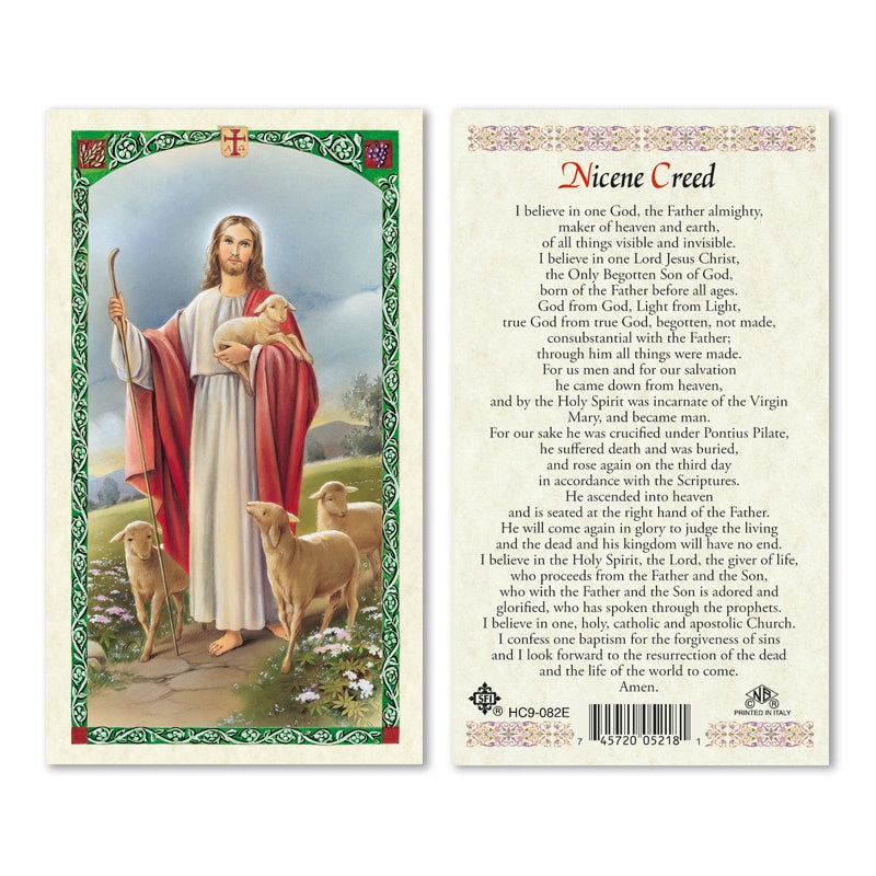The Nicene Creed Holy Card