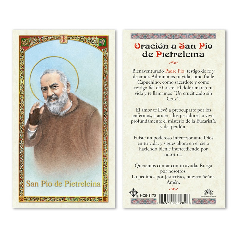 San Pio Holy Card (Padre Pio)