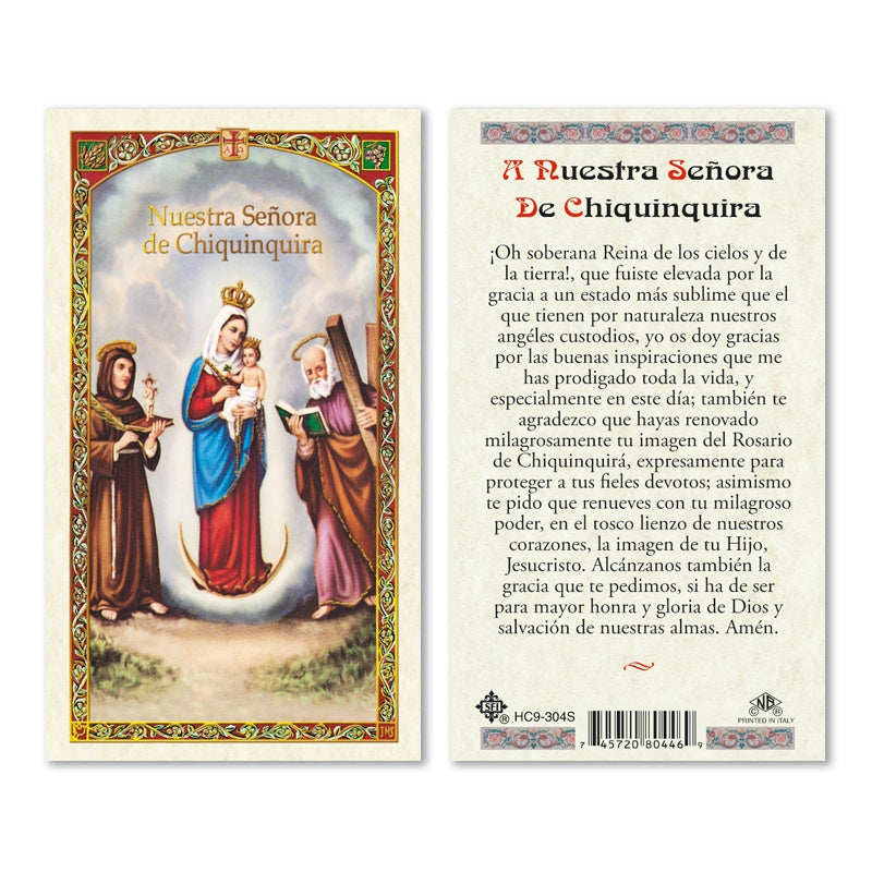 Senora Chiquinquira Holy Card
