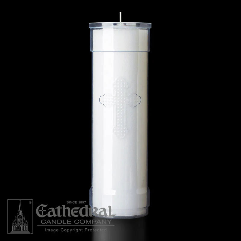 Inserta Lite 7 Day Cross Candle, Globe Candle Inserts