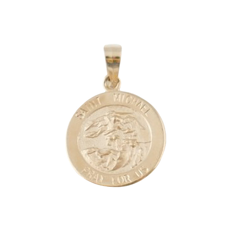 St. Michael 14 Kt Gold Medal