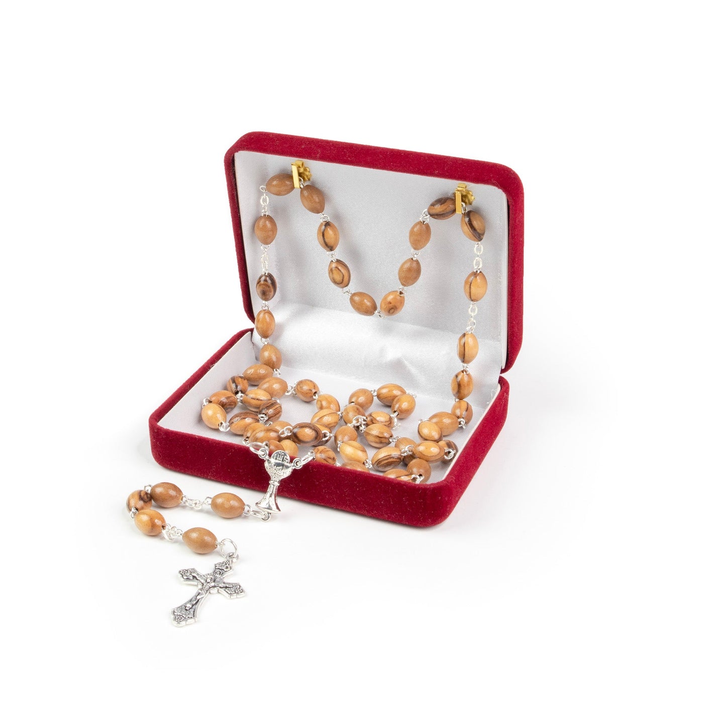 First Communion Olive Wood Rosary