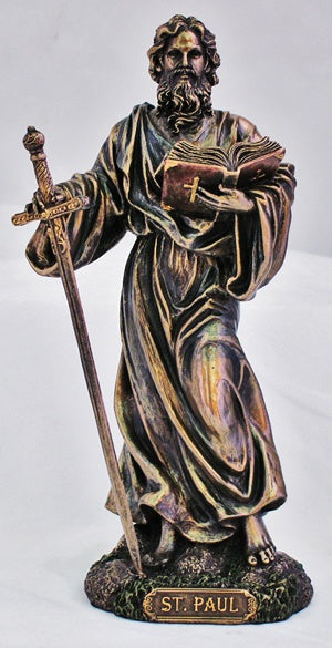 St. Paul Cold Cast, Veronese Collection, Bronze Statue - 8"