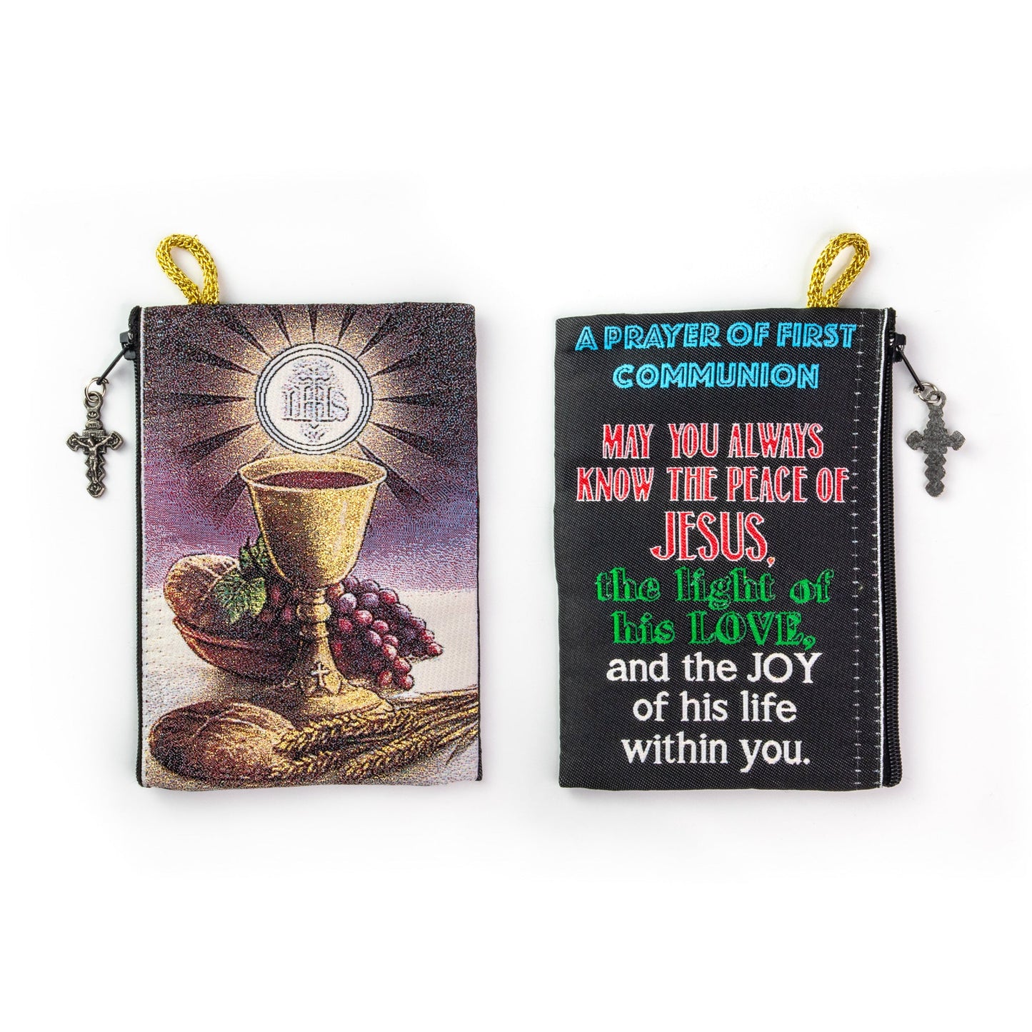 First Communion Tapestry Rosary Pouch