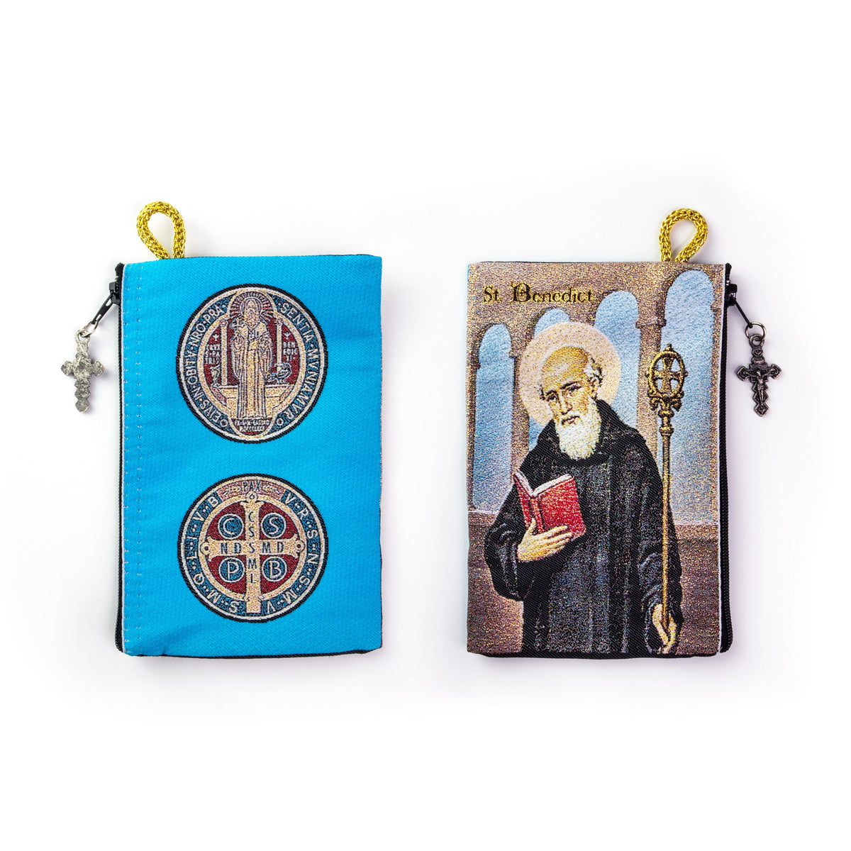 Woven Tapestry Rosary Pouch (Different Holy Images Available)