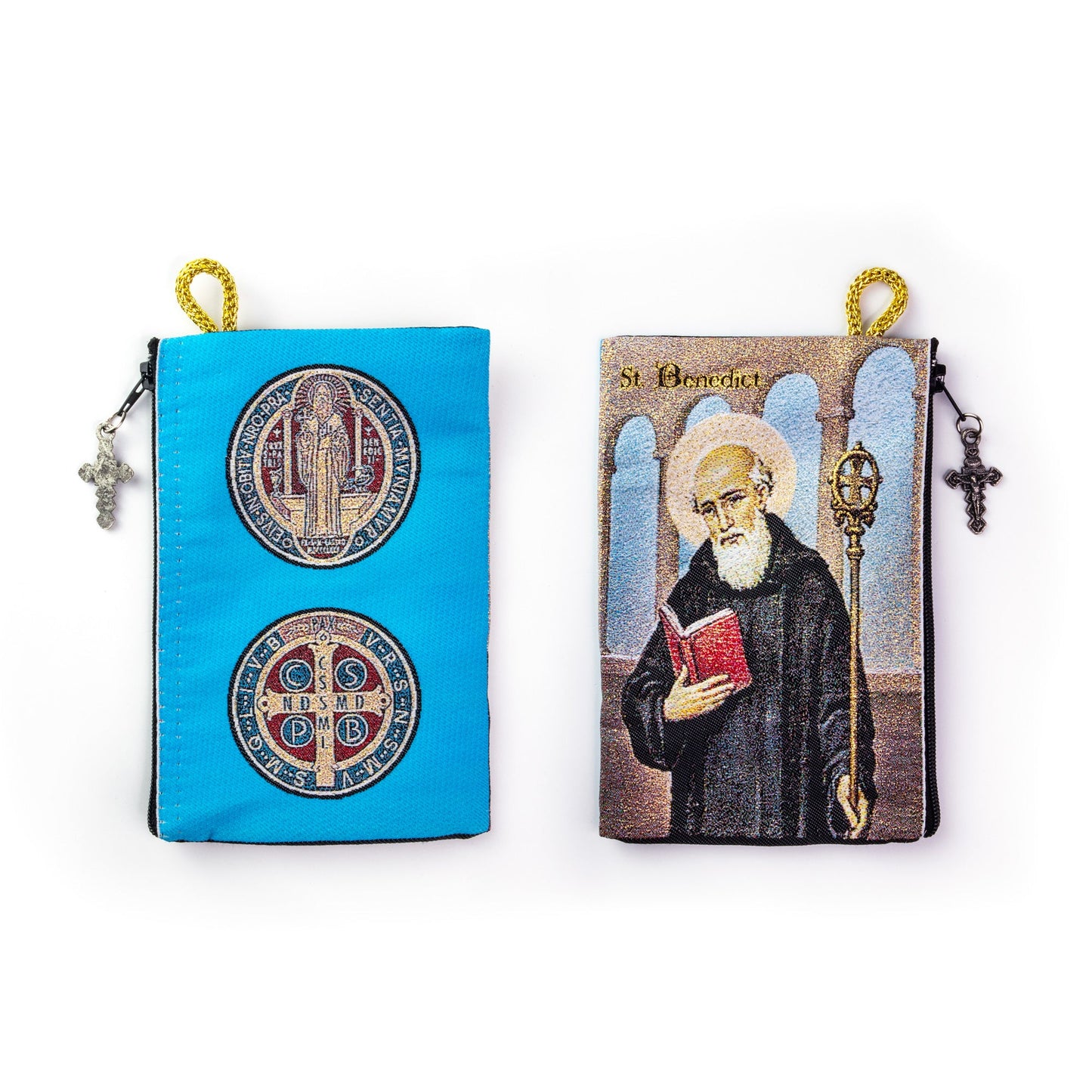 Woven Tapestry Rosary Pouch (Different Holy Images Available)