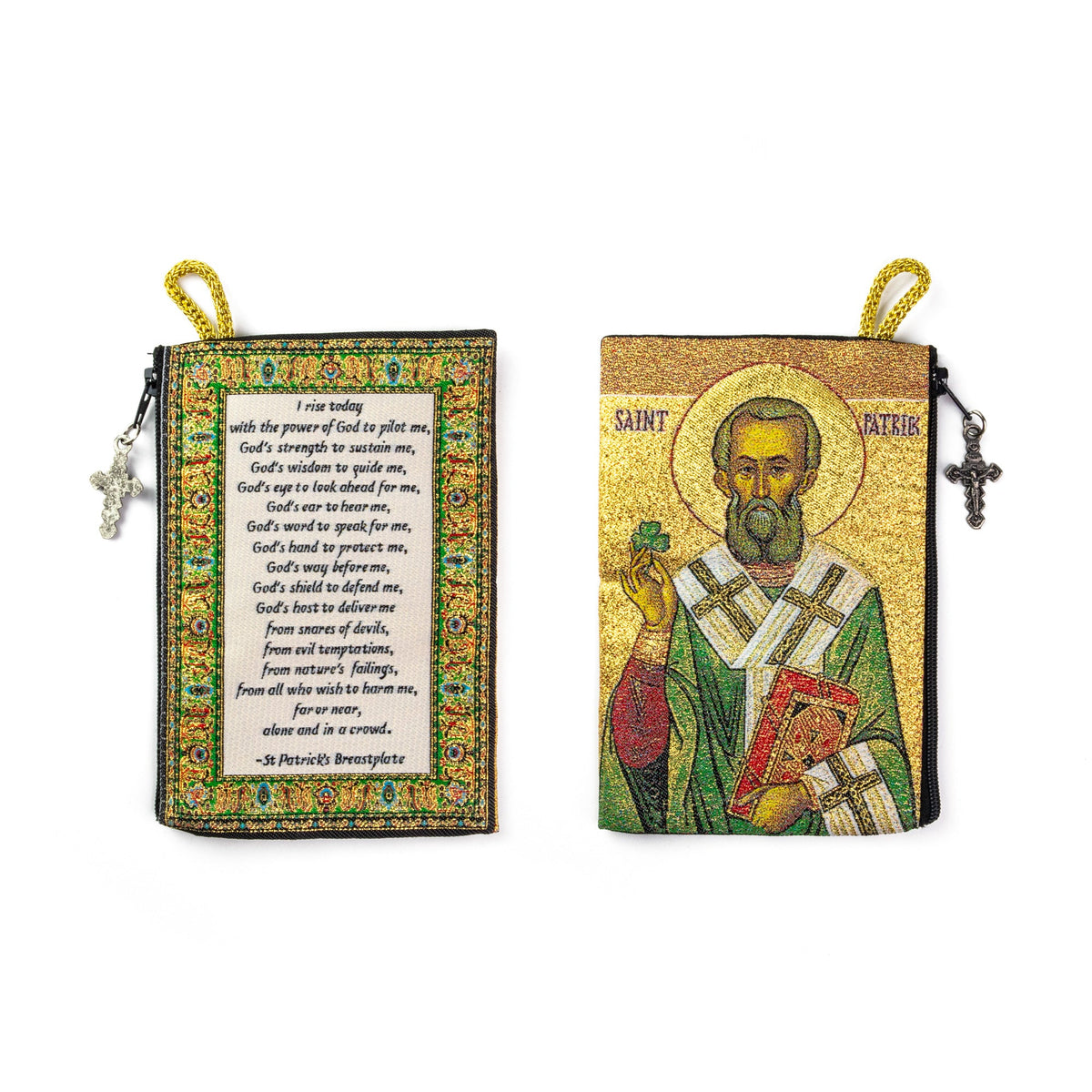 Woven Tapestry Rosary Pouch (Different Holy Images Available)