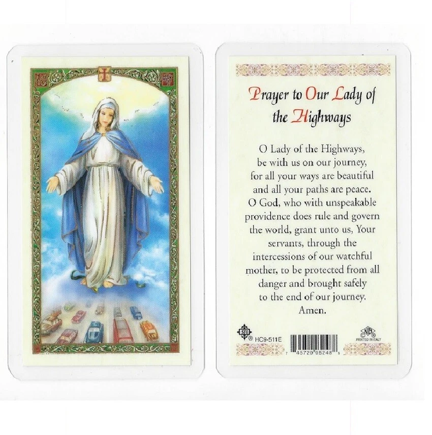 Prayer of Our Lady of the Highway Holy Card