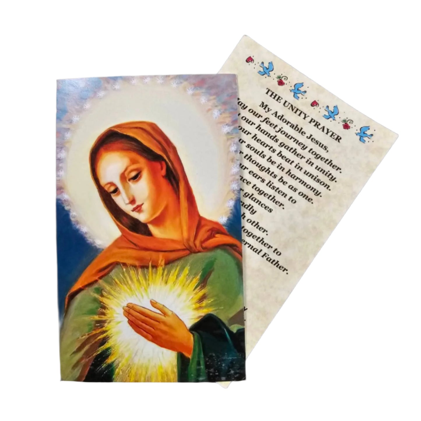 The Unity Prayer, Flame of Love - Paper Holy Card