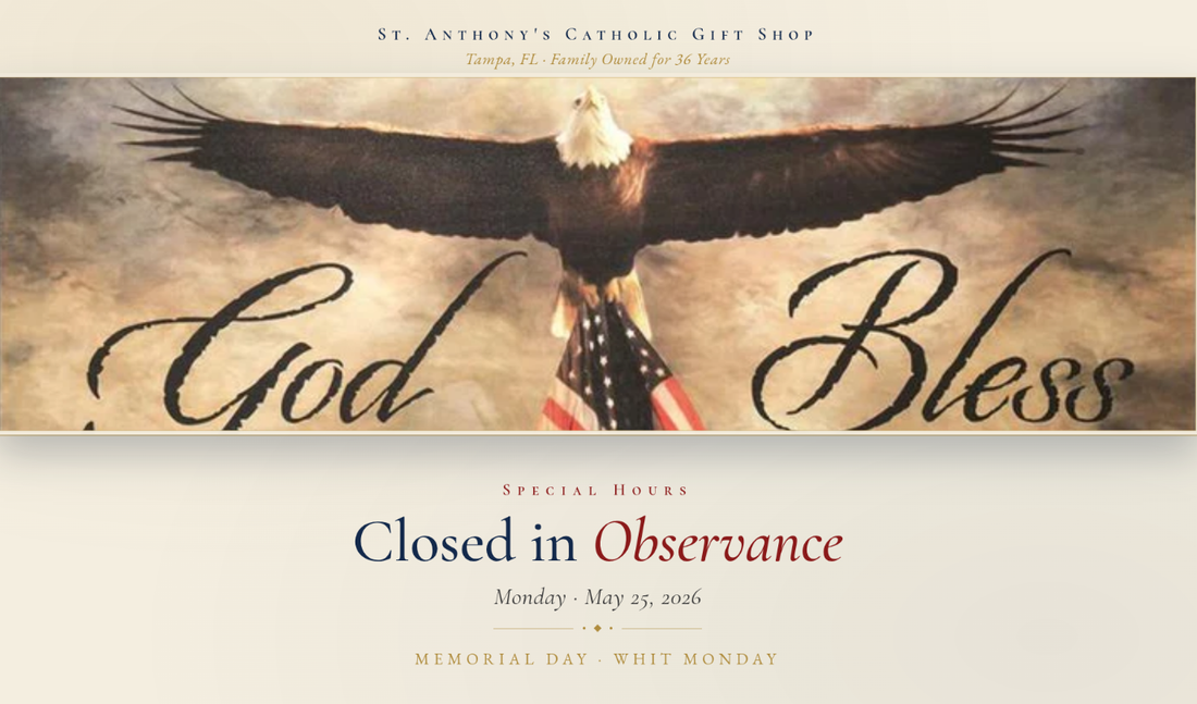 Closed Memorial Day, May 25