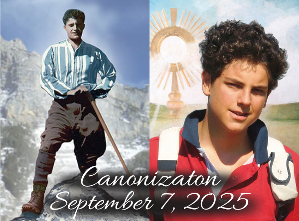 New Saints! St. Pier Giorgio Frassati and St. Carlo Acutis