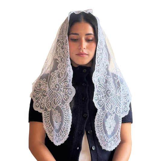 St. Catalina Thomas, Church Veil - WHITE