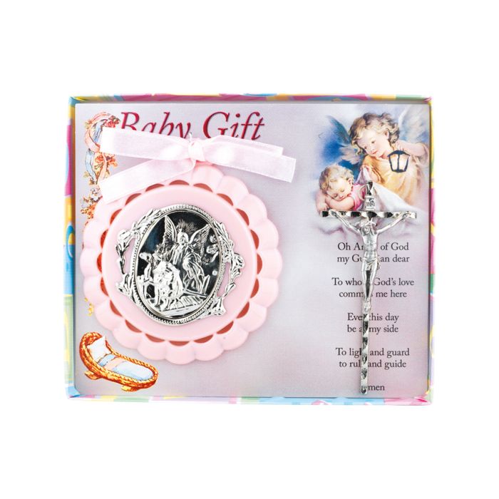 Crib Medal and Crucifix Set