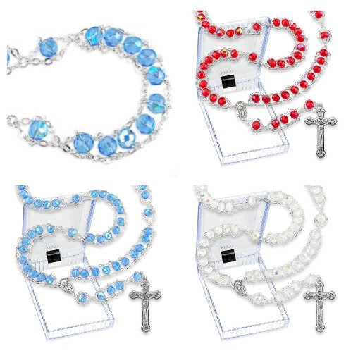 Ladder Rosary with Crystal Beads