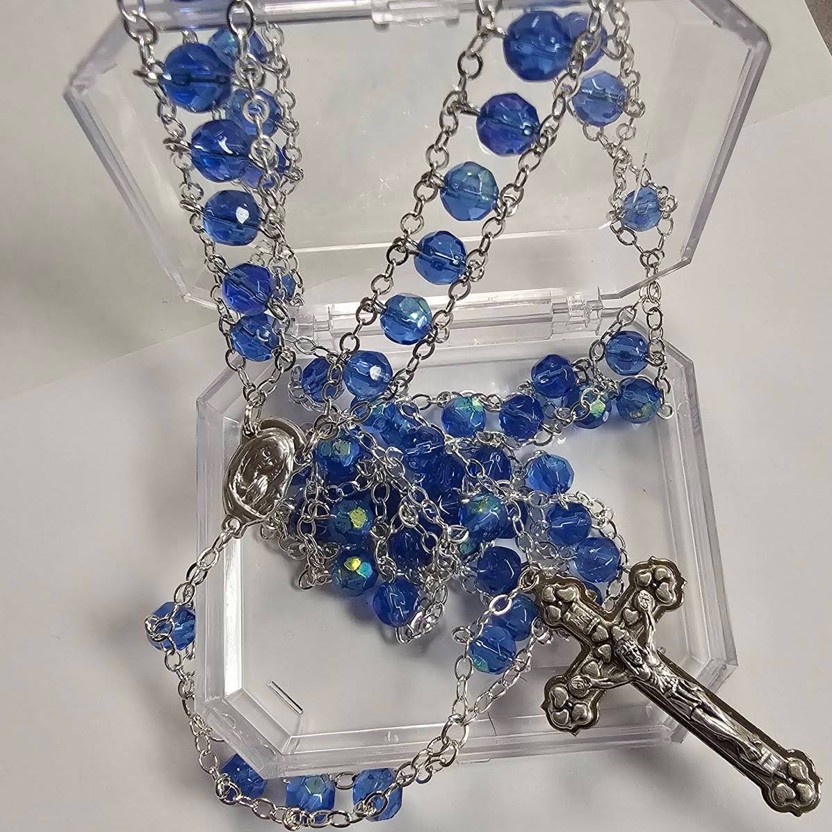 Ladder Rosary with Crystal Beads
