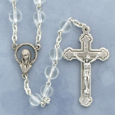 Round Glass Bead Rosary