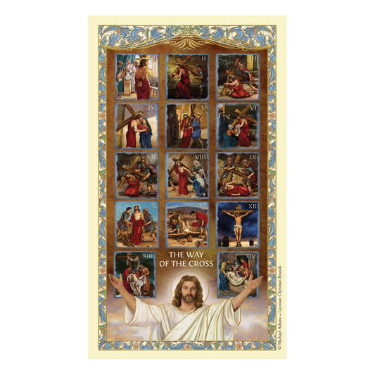 Stations of the Cross holy card