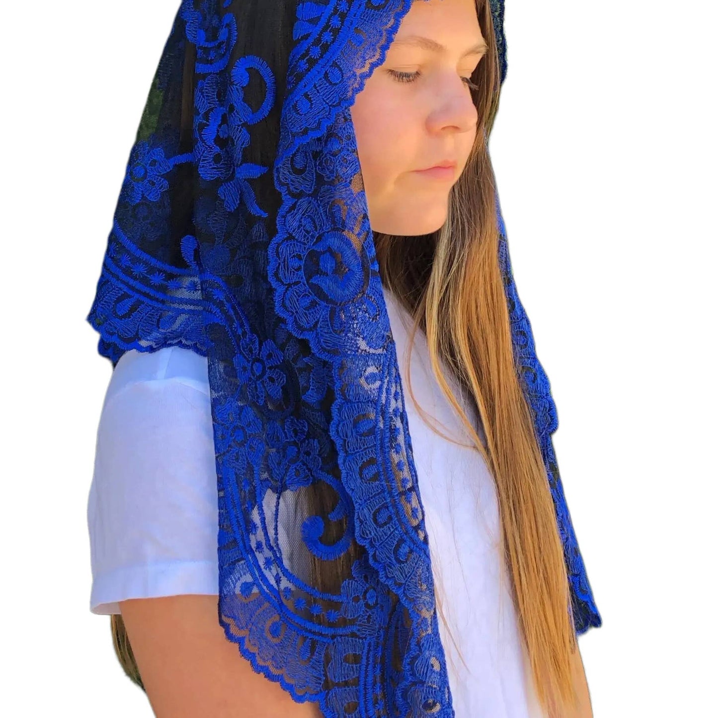 St. Catalina Thomas, Church Veil - BLUE