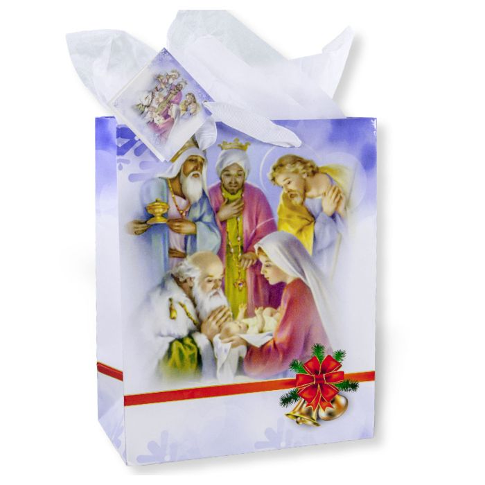 Nativity with with 3 Kings - Gift Bag with Tissue