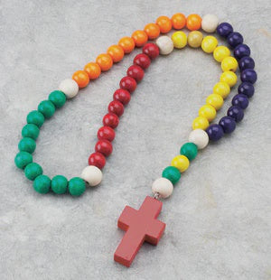 Toy Rosary With Multi-Colored Beads