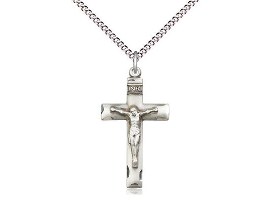 Sterling Silver Crucifix  Necklace