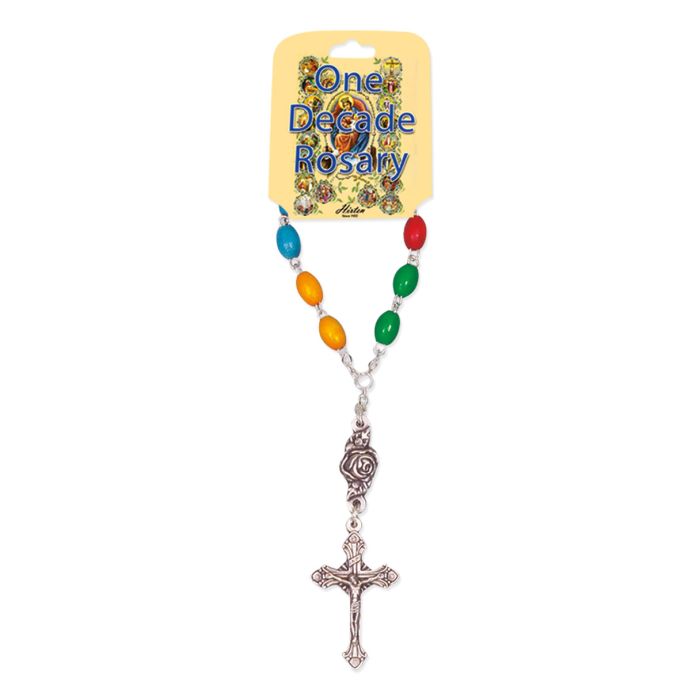 Multi-Colored One Decade Rosary