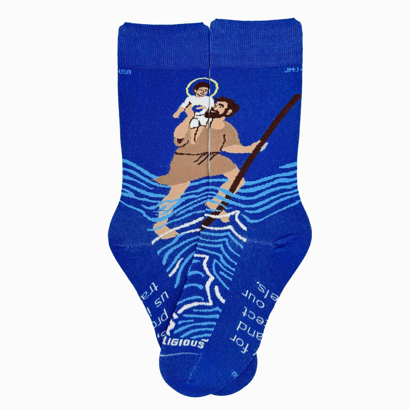 Religious Themed Socks, Kids-Adult Size (Many Variants)