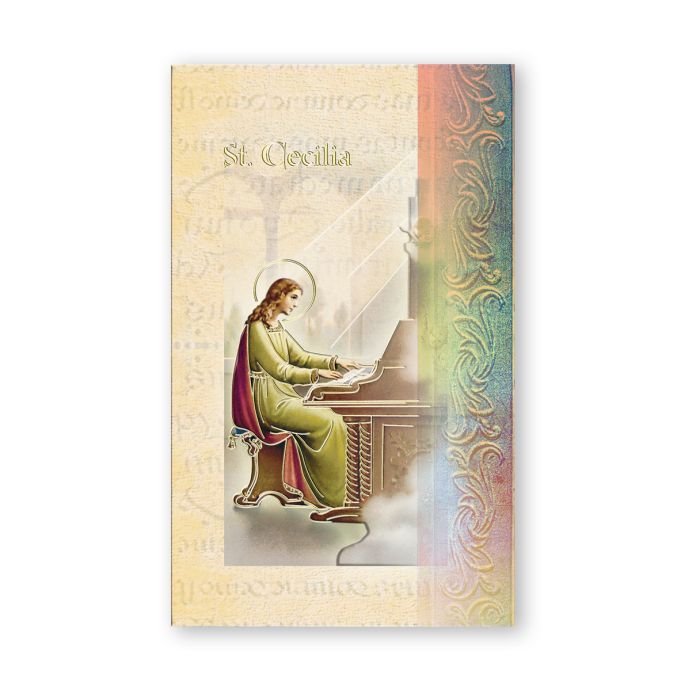 St. Cecilia Prayer Folder and Biography