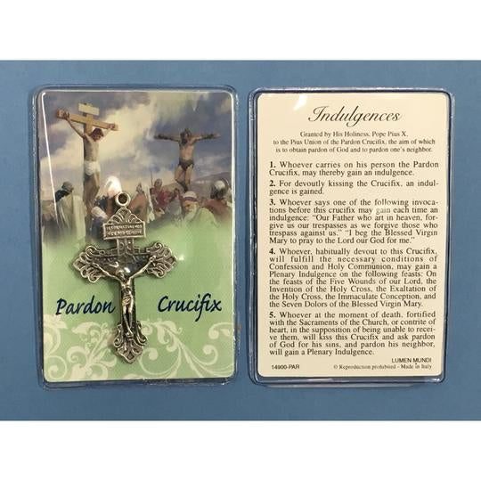 Pardon Crucifix with Indulgence Prayer Card