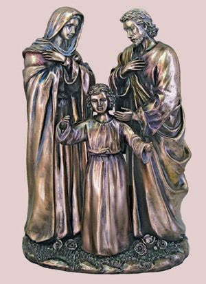 Holy Family in Cold Cast Bronze - Statue