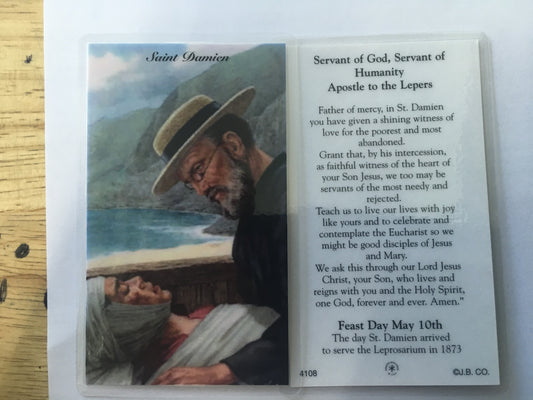 St. Damien - Holy Card (Limited)