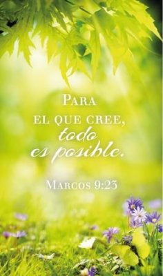 Todo es posible, cuadro de madera (Marcos 9:23)