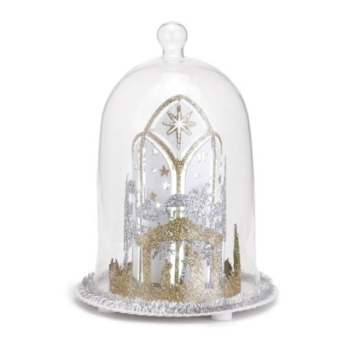 Light Up Nativity Cloche Figure