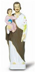 St. Joseph 6 inch plastic statue in color