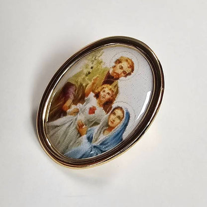 Holy Icons - Gold Tone Lapel Pin