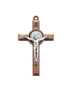 St. Benedict Copper Plated Crucifix