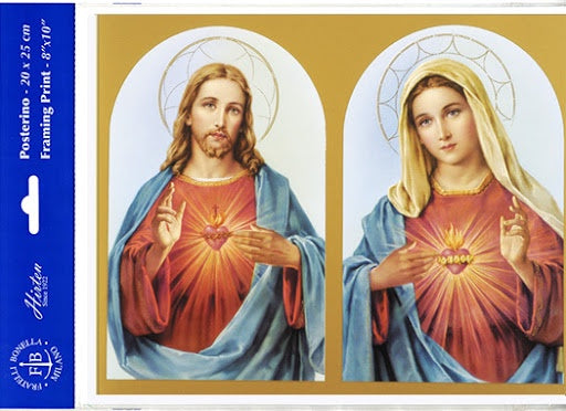 Sacred Hearts of Jesus and Mary 8 x 10 print