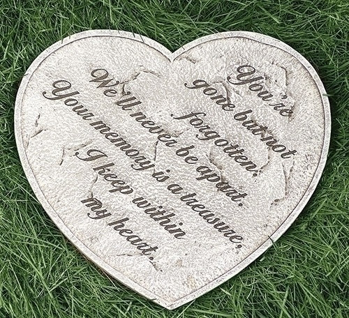 Memorial Heart Garden Stone