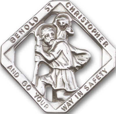 St. Christopher Visor Clip - 1025V