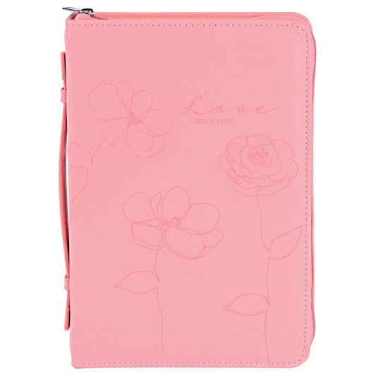 Pink Floral Bible Case